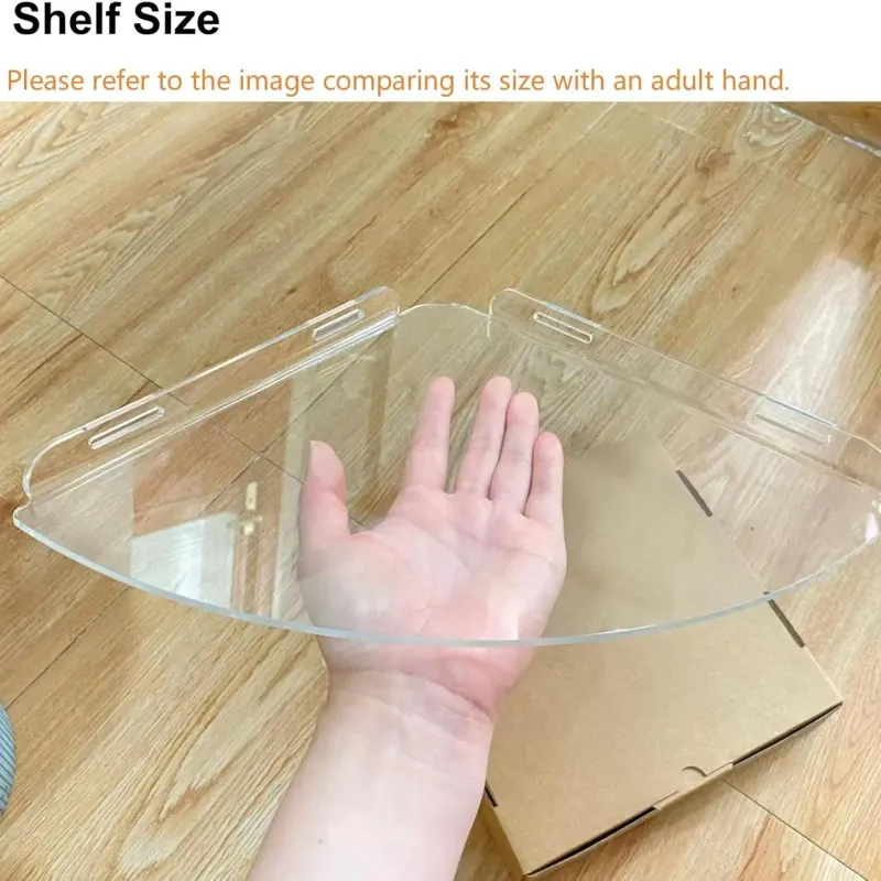 Clear Adhesive Corner Shelf 2