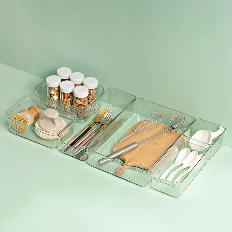 Clear Stackable Drawer Organizers 5