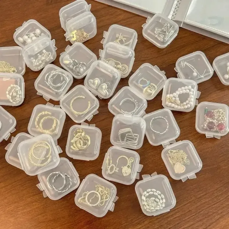 Mini Clear Plastic Jewelry Storage Box 1