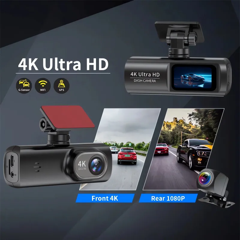 4K Dual Lens Dash Cam with WiFi & GPS 3