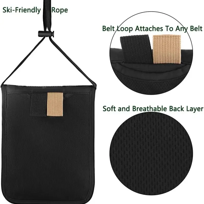 RFID Neck Wallet Passport Organizer 6