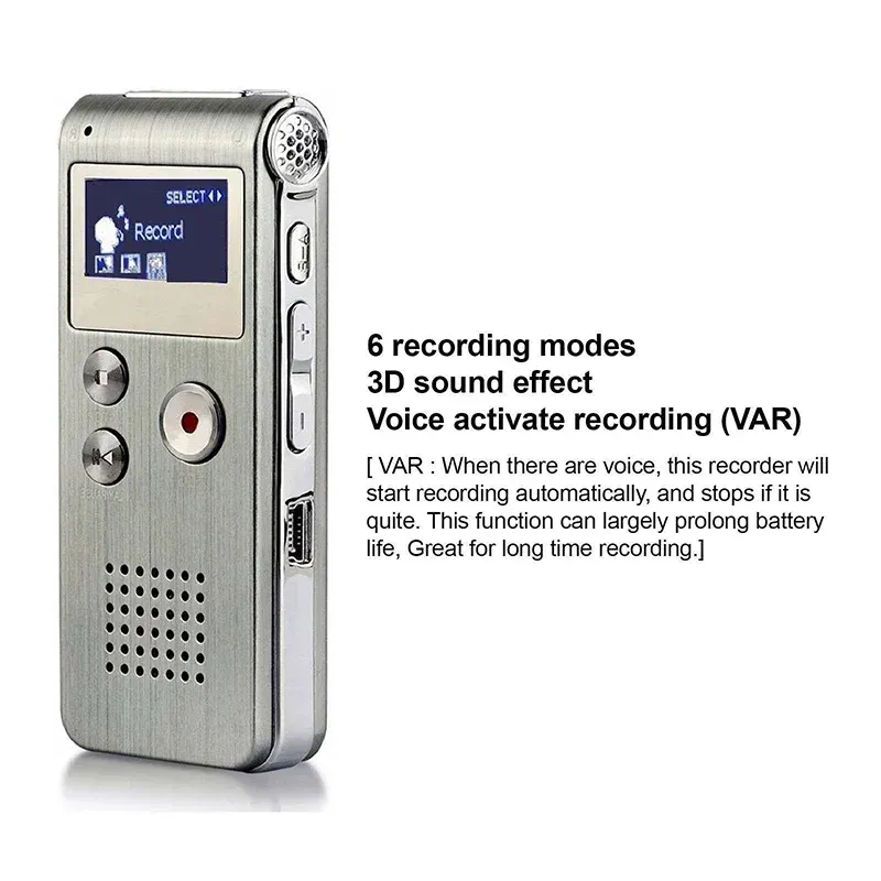 Mini Voice Recorder MP3 Player with USB 2