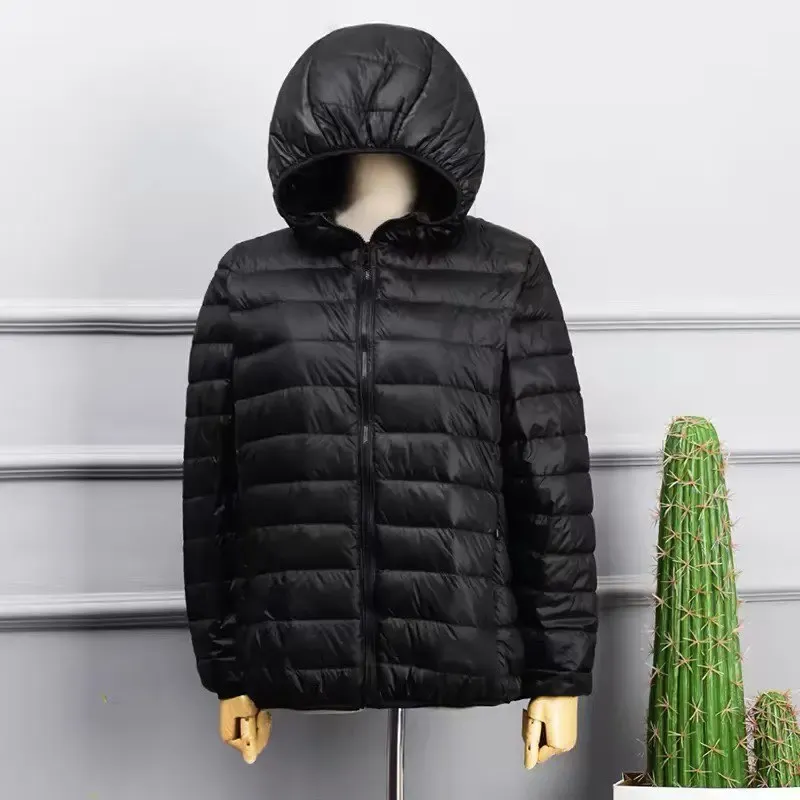 Women's White Duck Down Puffer Jacket 4