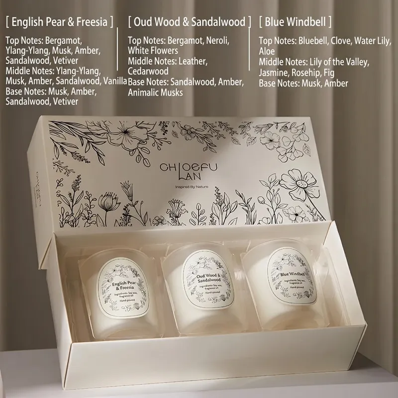 3-Pack Scented Cup Candle Gift Set 4