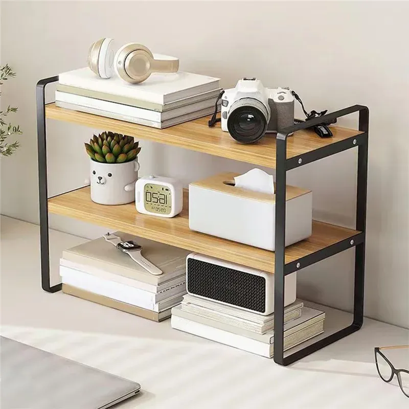 Wooden Desktop Organizer Shelf 4