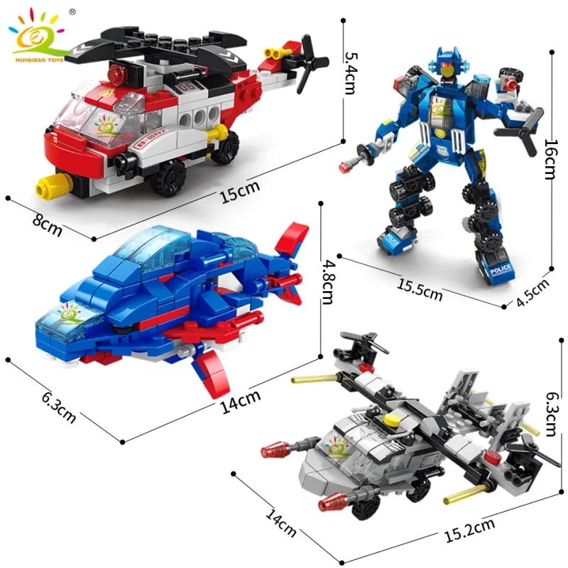 6-in-1 City Engineering Building Blocks Set 3