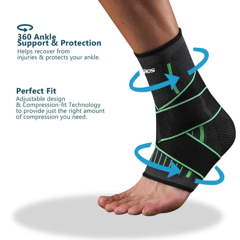 Adjustable Ankle Compression Brace Sleeve 4
