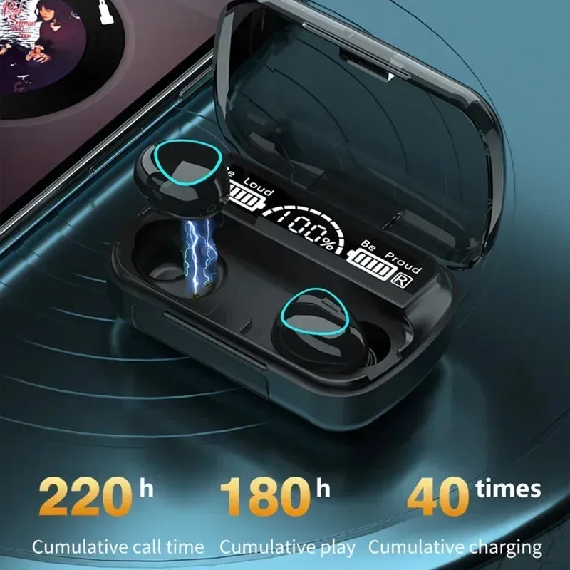 M10 Bluetooth Earphones with LED Display 6