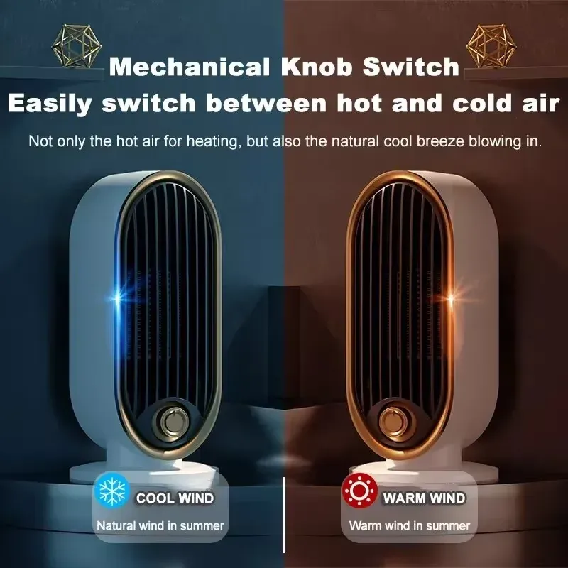 600W Desktop Mini Electric Heater 3