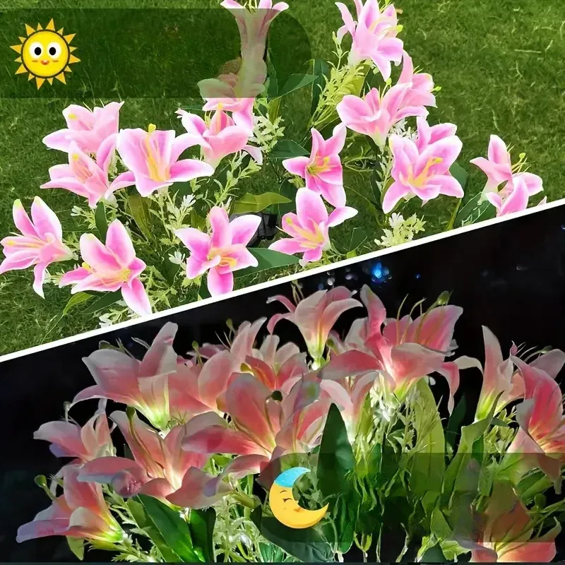 Solar Lily Flower Garden Lights 3