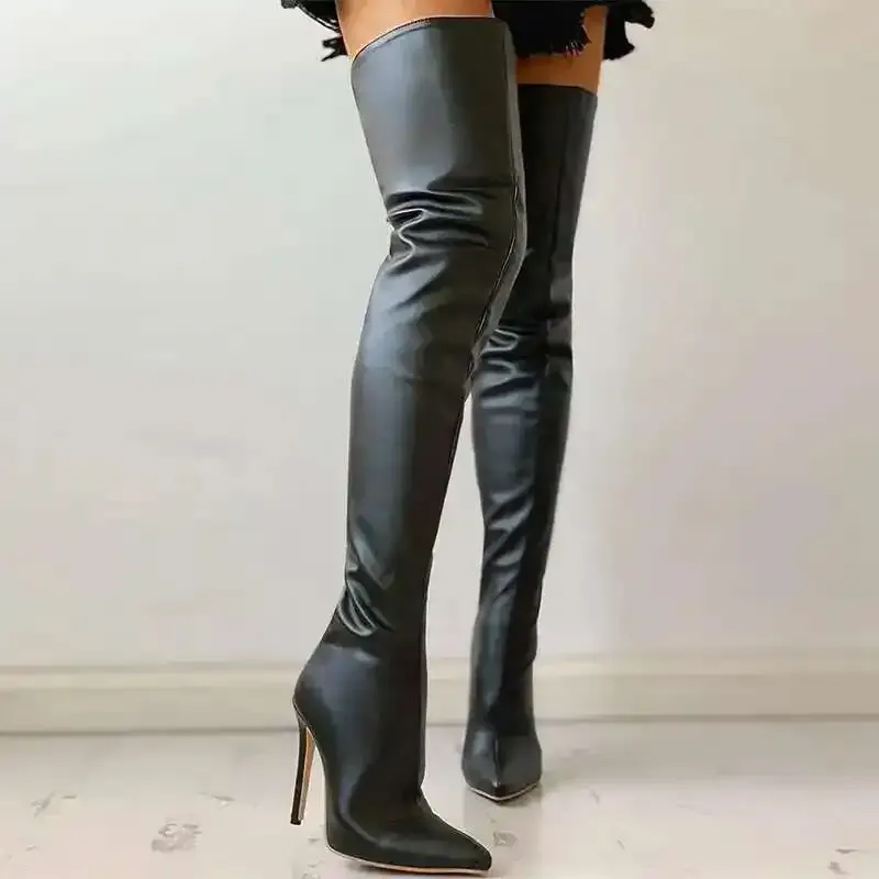 Big Size Over Knee High Heel Boots 3
