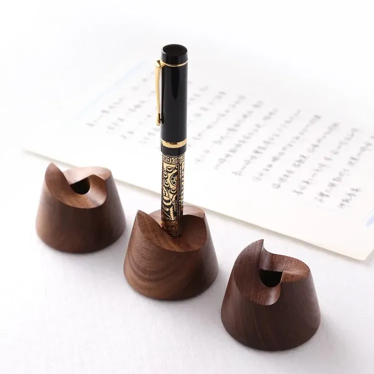 Walnut Wood Pen Holder Stand 4