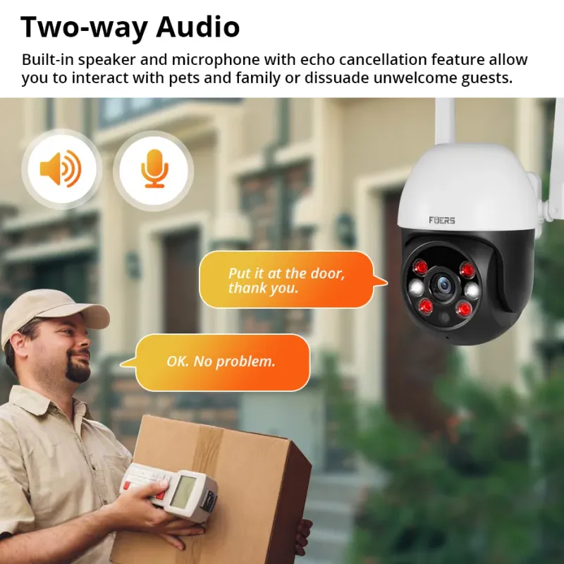 Fuers 8MP 4K Outdoor Security Camera 4