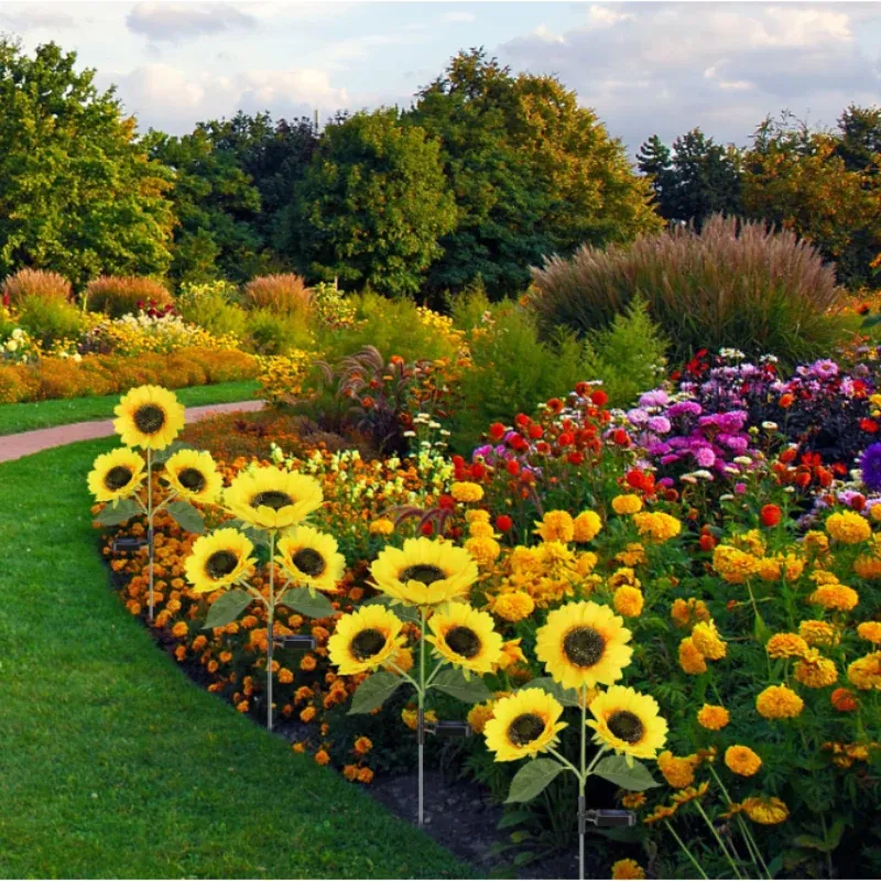 Solar Sunflower Stake Lights 4