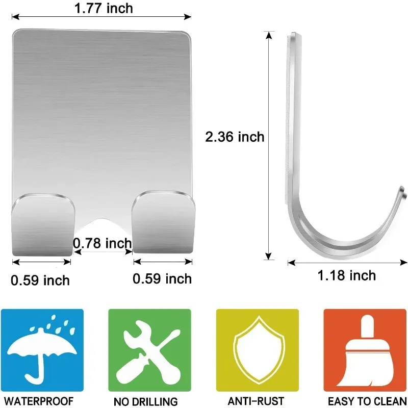 Stainless Steel Razor Holder Set 2