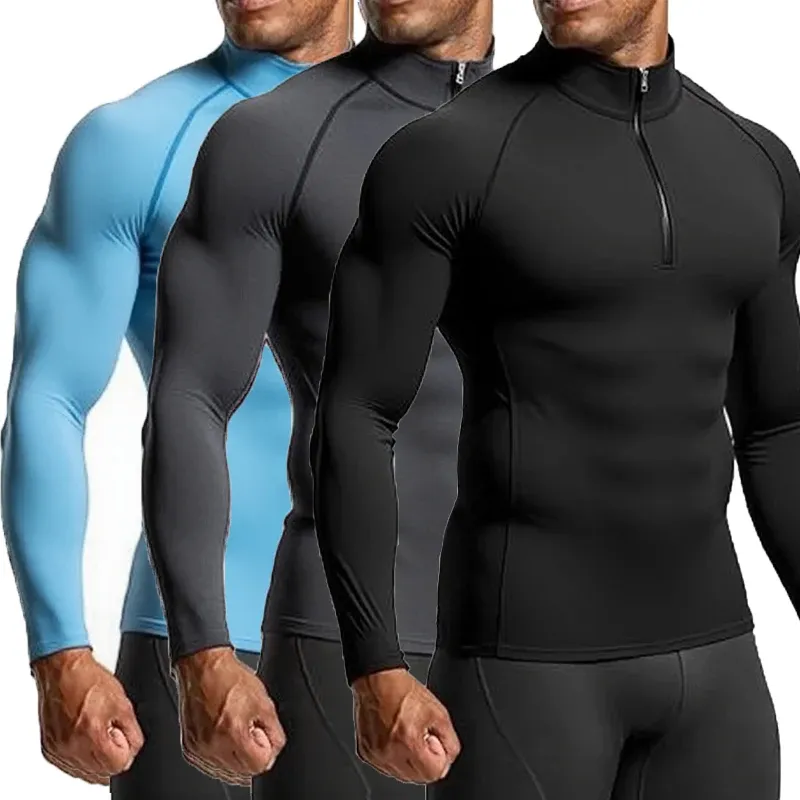 Men's Slim Fit Compression Gym Shirt 1