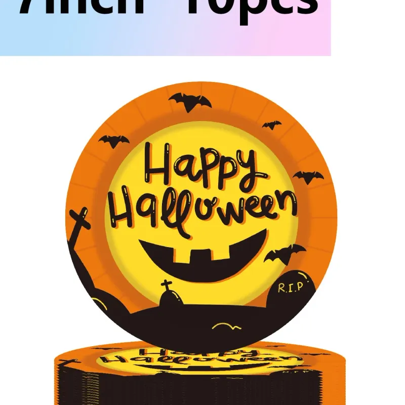 Halloween Horror Party Plate & Cup Set 2
