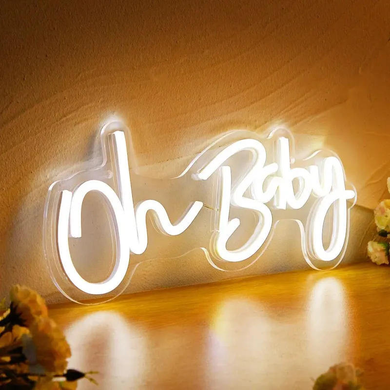 LED Neon 'Oh Baby' USB Sign 3