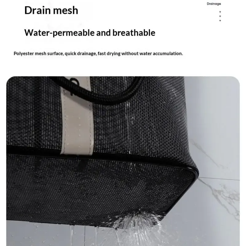 Collapsible Mesh Drain Basket Organizer 1