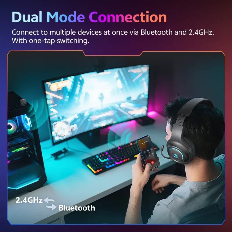 QCY Heroad V200 Gaming Headset 6
