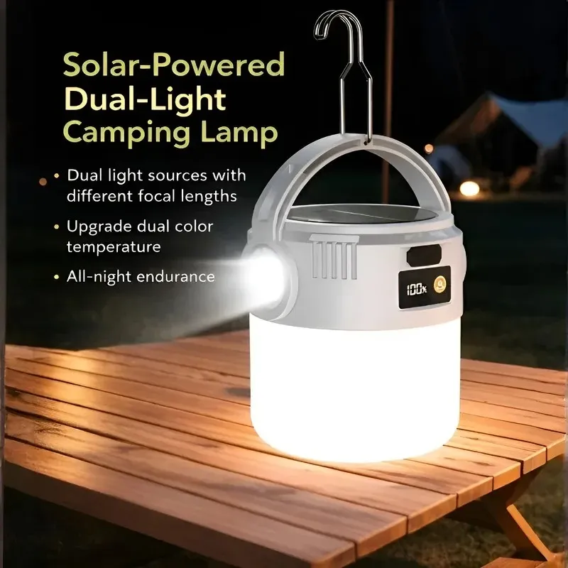 Solar Camping Lantern USB Rechargeable 6