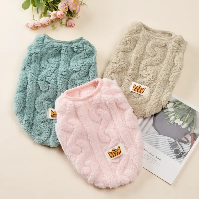 Warm Fleece Pet Sweater for Cats & Dogs 2
