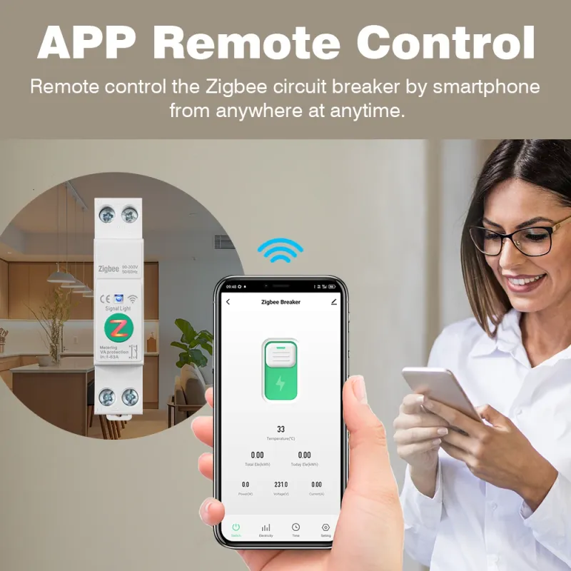 Smart WiFi Zigbee MCB Circuit Breaker 2