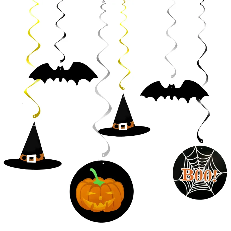 Halloween Swirl Hanging Cutouts Set 3