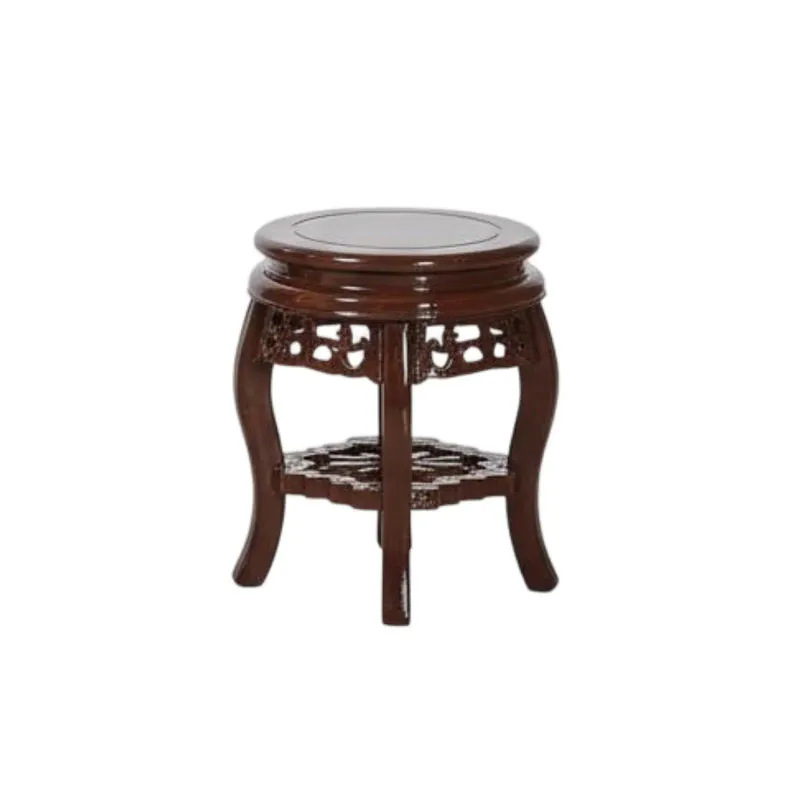 Chinese Style Faux Wood Plant Stand 5