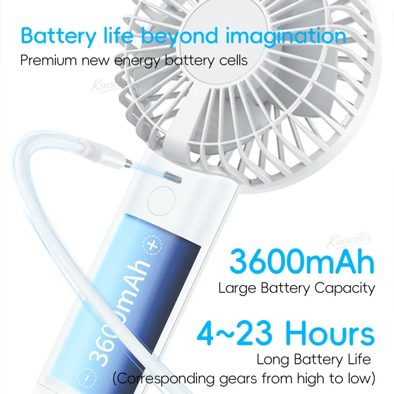 Portable USB Mini Handheld Fan with Nightlight 4