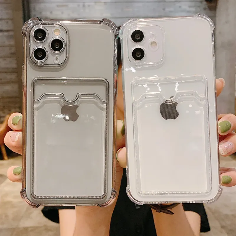 Clear Card Slot iPhone Case 5