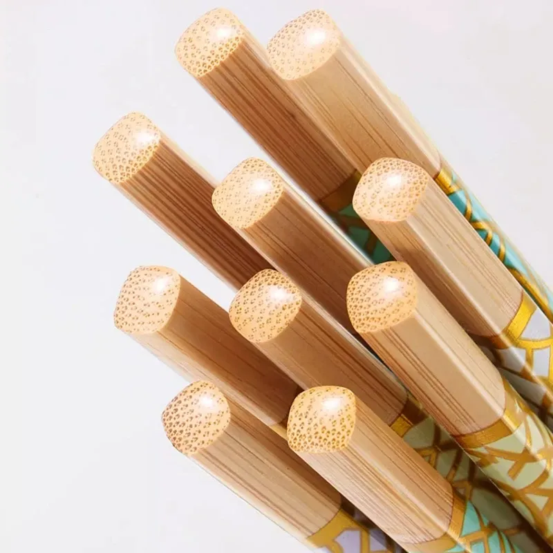 Marble-Patterned Bamboo Chopsticks Set 3