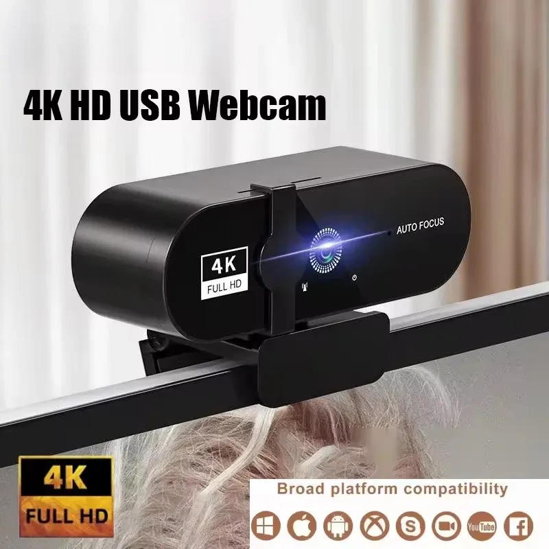 4K Mini USB Webcam with Mic 1