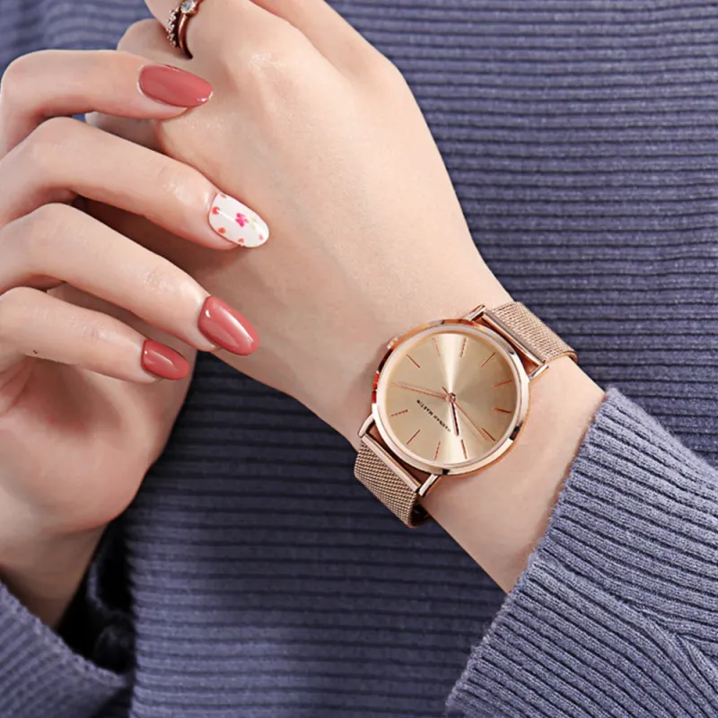 Nordic Rose Gold Ladies Watch 36mm Quartz 5