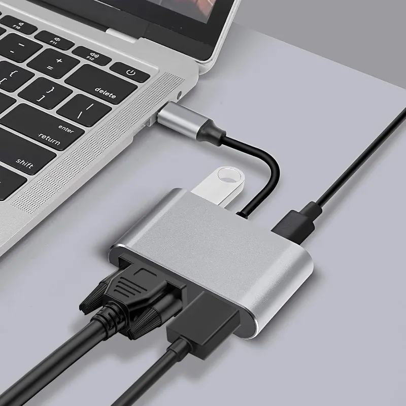 4-in-1 USB C Hub for MacBook 5
