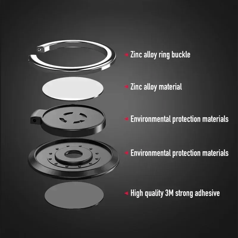 360° Rotating Magnetic Phone Ring Holder 4