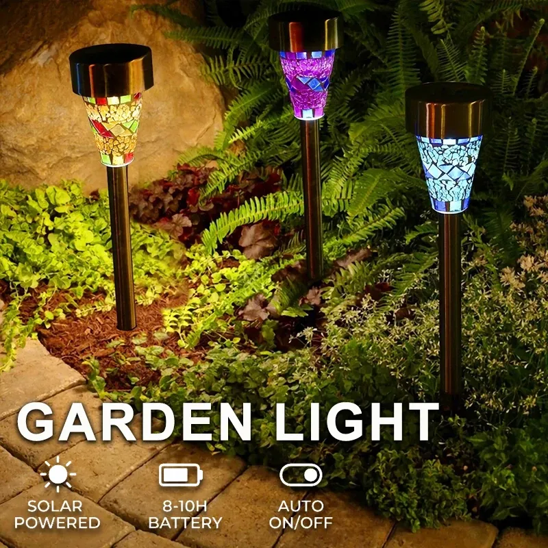 Mosaic Solar Pathway Lights 1