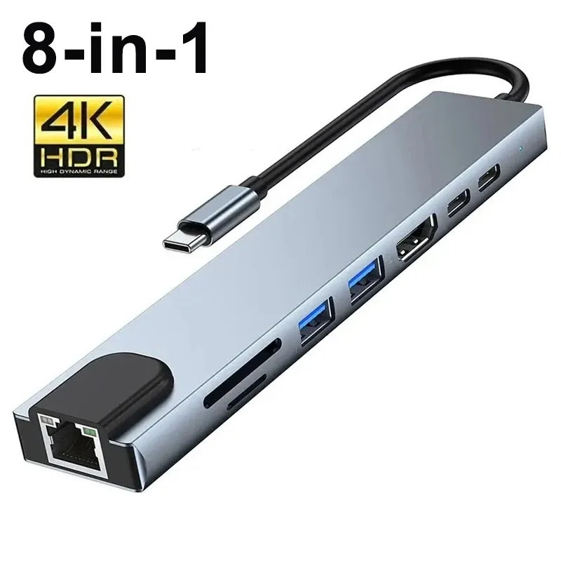 8-in-1 USB C Hub Docking Station 1