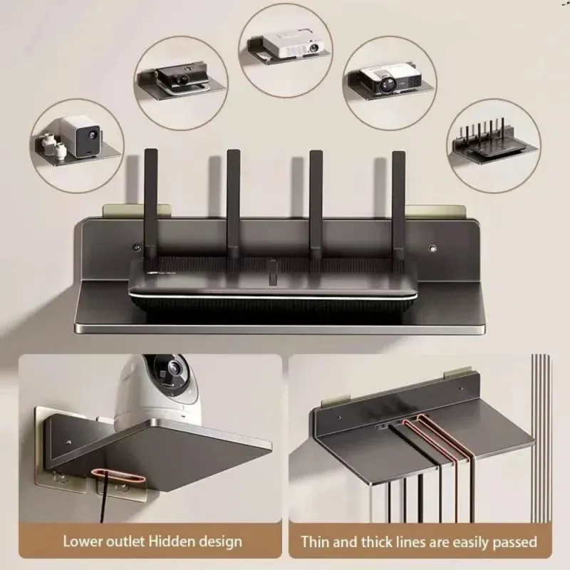 Wall-Mounted Media Equipment Organizer 4