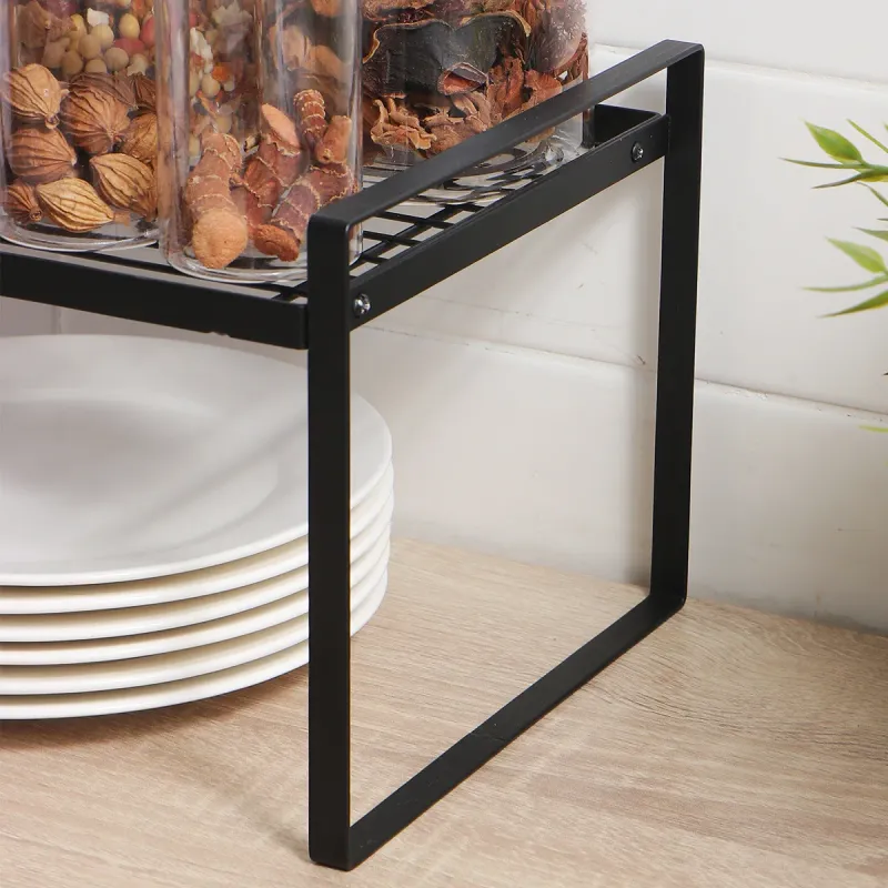 Black Kitchen Shelf Organizer 4