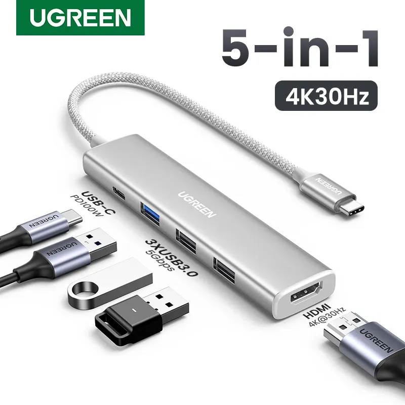 UGREEN 5-in-1 USB-C Hub with 4K HDMI 1