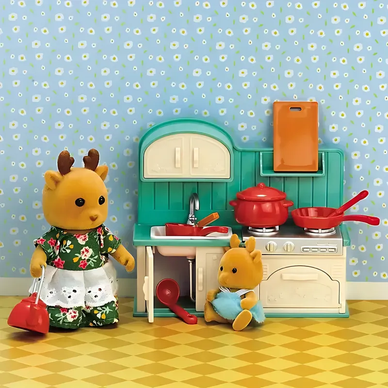 Miniature Forest Kitchen Dollhouse Set 4