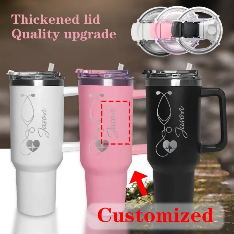 Индивидуальная туристическая чашка для медсестры 40 унций 1