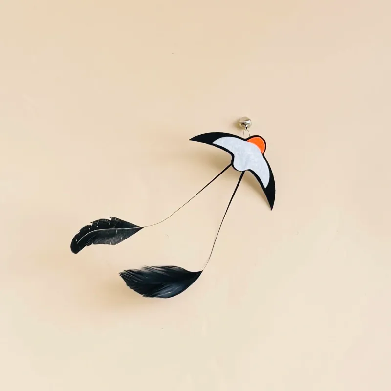 Interactive Feather Bird Cat Wand Toy 2