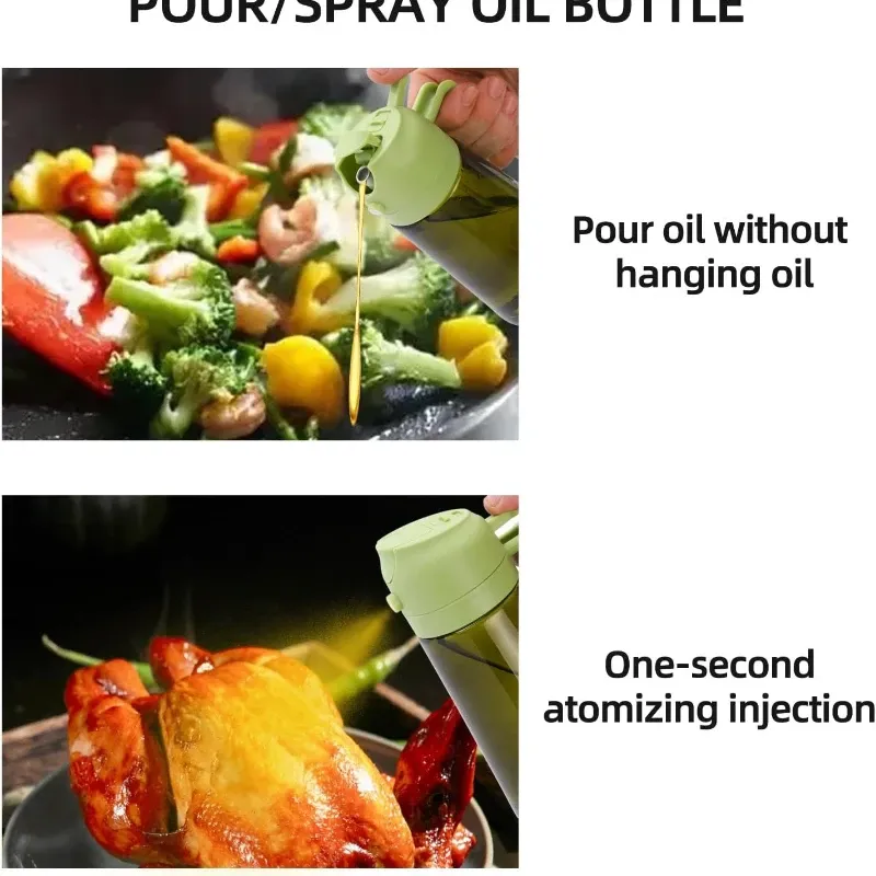 Olive Oil Sprayer Bottle Dark Green 5