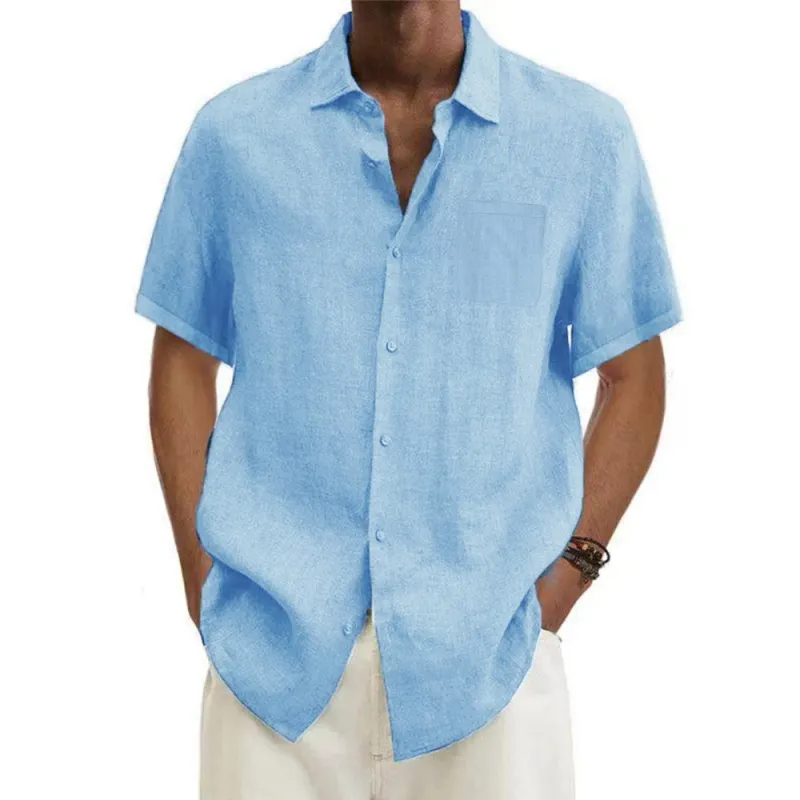 Cotton Linen Men's Summer Shirt 3