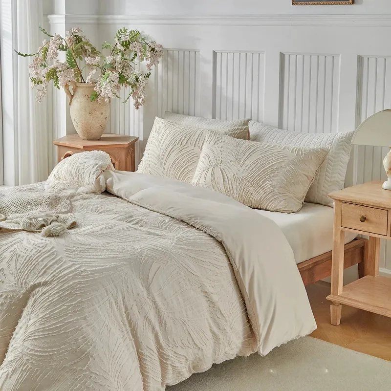 Beige Boho Duvet Cover Set Full/Queen 5