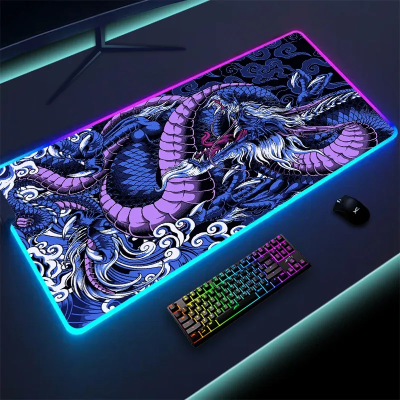 Chinese Dragon RGB Gaming Mouse Pad 1