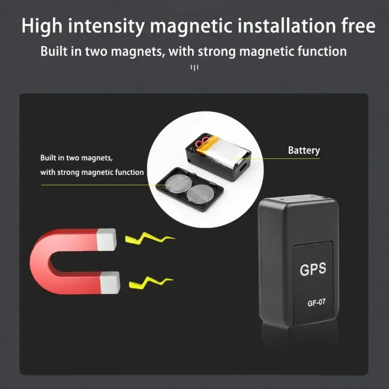 GF07 Mini Magnetic Car GPS Tracker 5