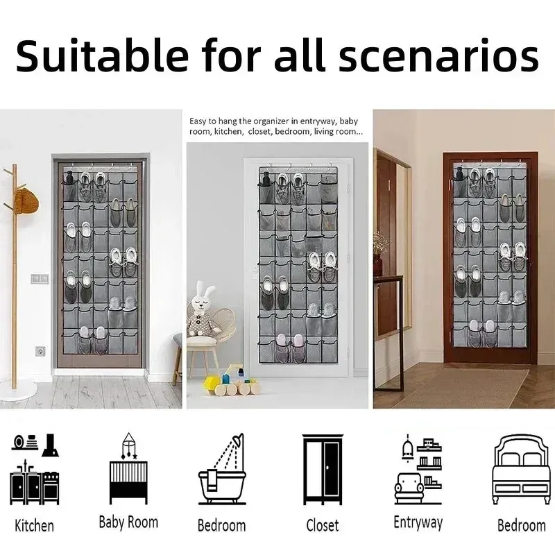 Hanging Shoe Organizer (12/24 Pockets) 4